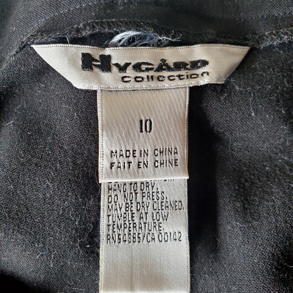 Nygard Women's Black High Rise Wide Leg Pants size 10 - Picture 3 of 5
